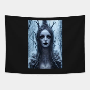 Winter Witch | Frost Queen | Gothic Fantasy | Gothic Aesthetic | Beautiful Witch Tapestry