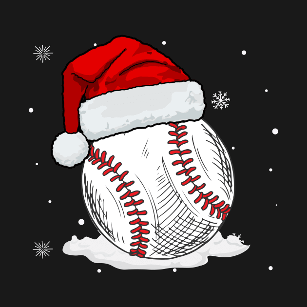 Christmas Baseball Ball Santa Hat Xmas Boys by khalid12