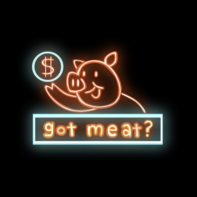 BBQ Pig Neon by JamexAlisa