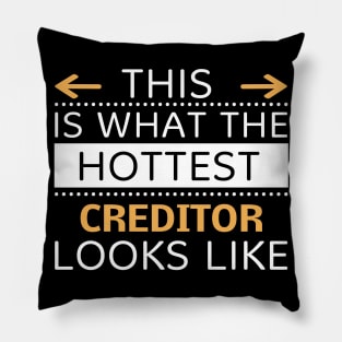 Creditor Looks Like Creative Job Typography Design Pillow