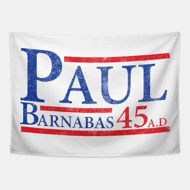 Paul & Barnabas 45 A.D Tapestry by CalledandChosenApparel