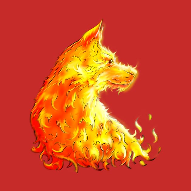 flame dog by AndreyG