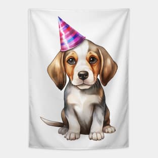 Birthday Beagle Dog Tapestry