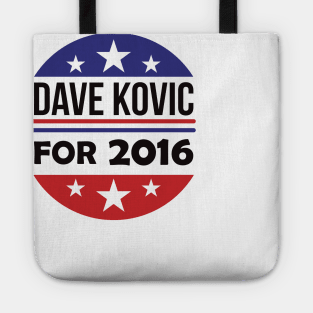 Re-Elect Dave Kovic 2016 (Blue & Red Circle) Tote