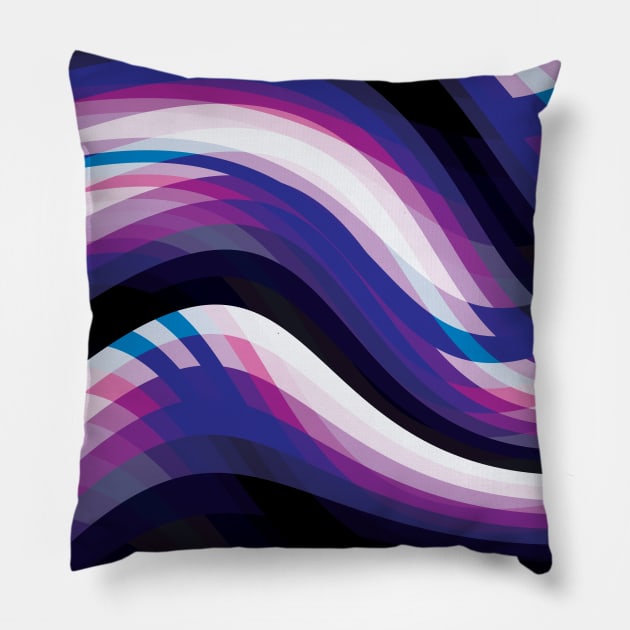 Amethyst Abstranct Pattern 5 Pillow by smirkingdesigns