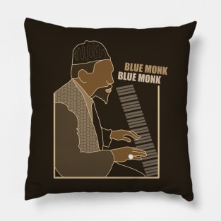 Thelonious Monk Blue Monk Design Pillow