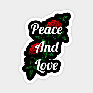 Peace and Love Magnet