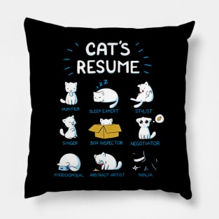 Cat's Resume Pillow