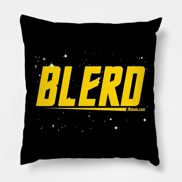 Black Star Trek Nerd Pillow by tsterling