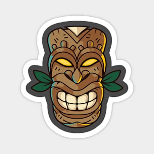 Funny Tribal Tiki Head Magnet