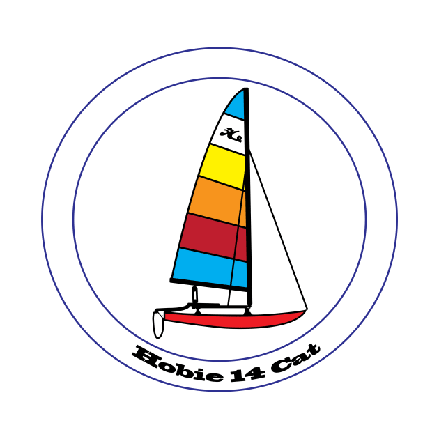 Hobie 14 Catamaran Sailboat by CHBB