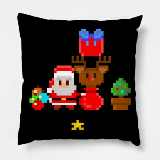 8-bit Christmas (Pixel Art Xmas)PiXmas Pillow