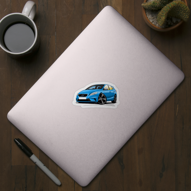 Volvo V40 R-Design Blue - Volvo V40 - Sticker