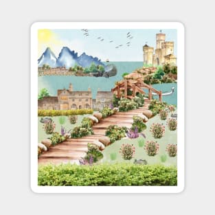 Enchanted landscape Magnet