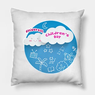 Happy Universal Children Day Pillow