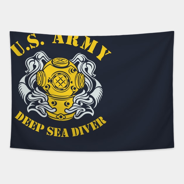 Mod.5 US Navy Deep Sea Diver Combat Tapestry by parashop