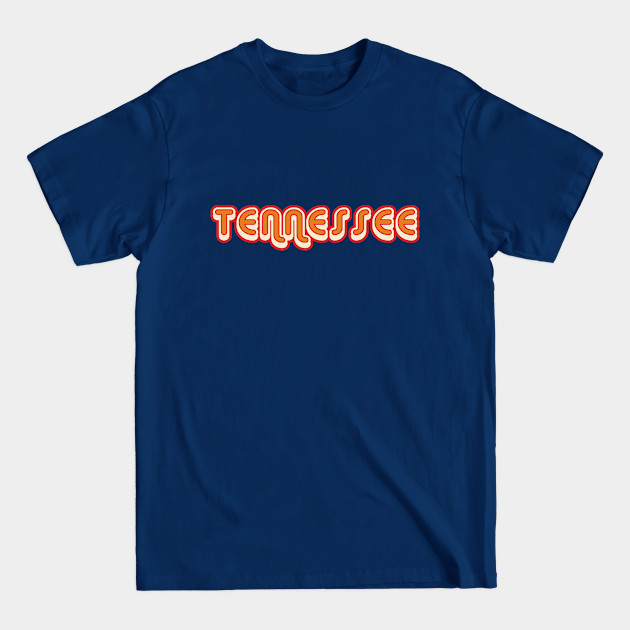 Discover Tennessee retro 70s vintage graphic with shadow - Tennessee - T-Shirt