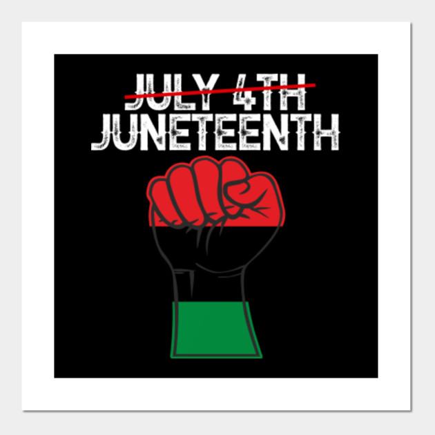 Juneteenth African American Flag Black Power Fist Vinyage Retro 90s Look Juneteenth Posters And Art Prints Teepublic