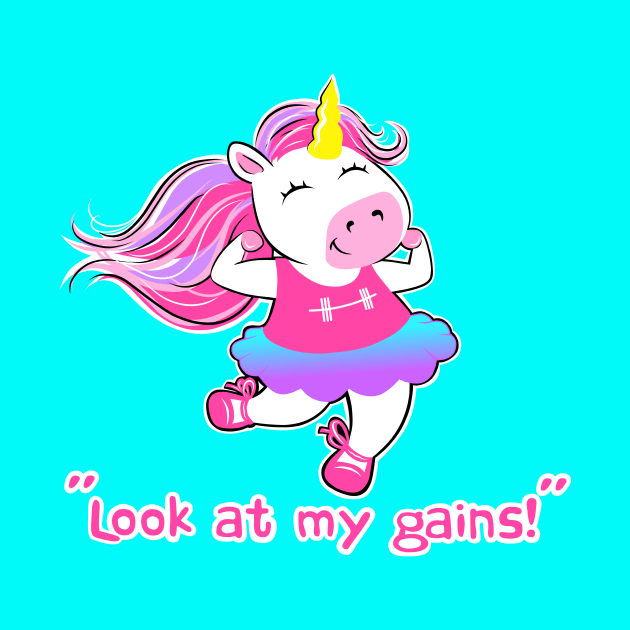 Unicorn fitness by TimAddisonArt