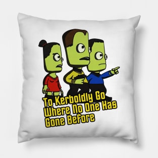 Kerbal Space Program To Kerboldly Go Pillow