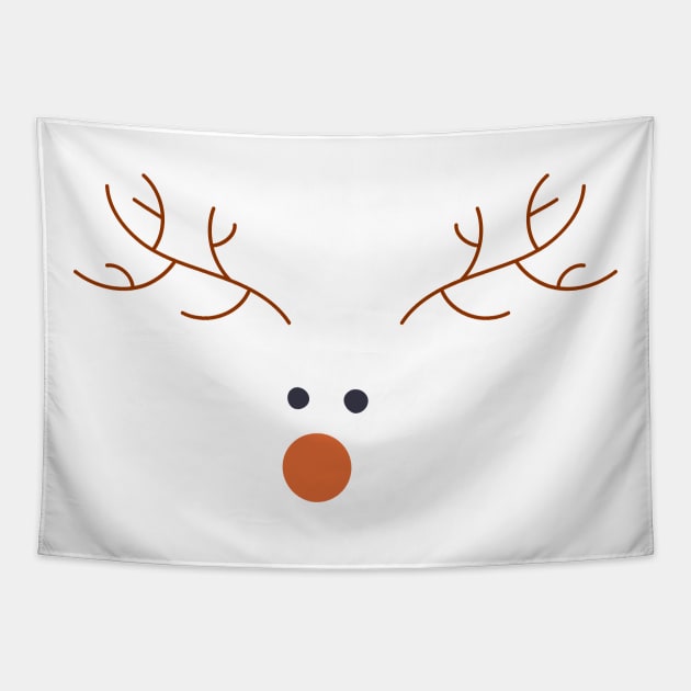 Christmas Rudolph the Reindeer Design Tapestry by LittleMissy