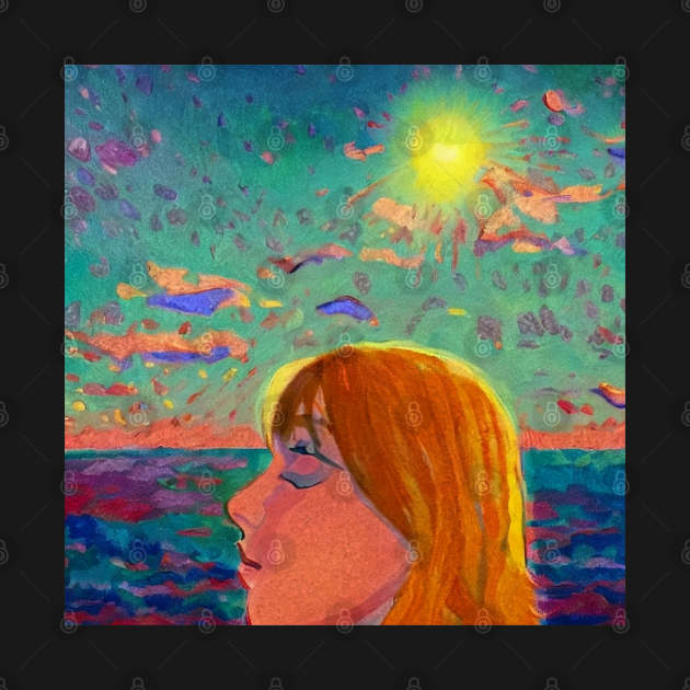 Girl with the Sun in Her Eyes by Prints Charming