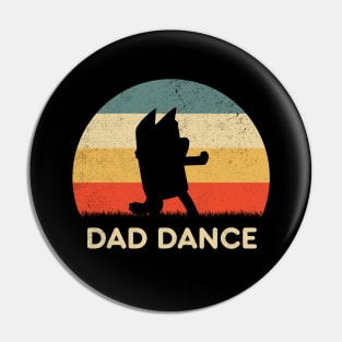 Retro Sunset Dad Bluey Dance Pin