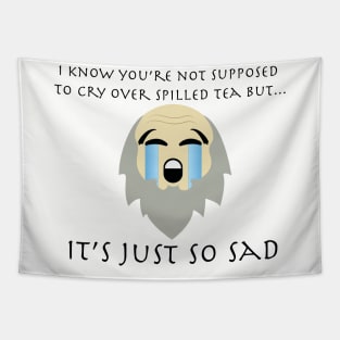 Uncle Iroh crying emoji - "So Sad!" Tapestry