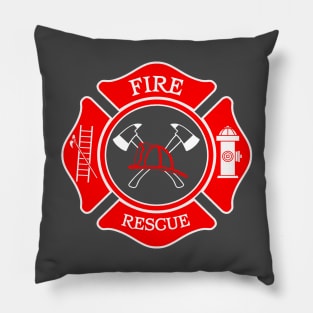 Fire Rescue maltese cross Pillow