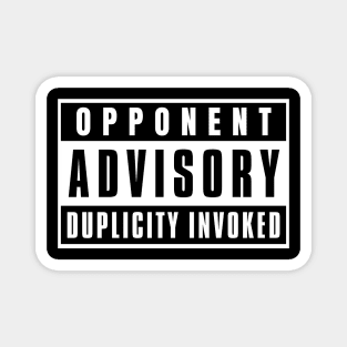 Opponent Advisory Duplicity Invoked | DnD Cleric Class Print Magnet