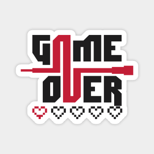 game over (fondo blaco) Magnet