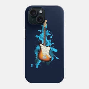 Offset Style Electric Guitar Sunburst Color Phone Case