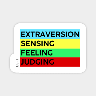 ESFJ - MBTI 16 personalities test Magnet