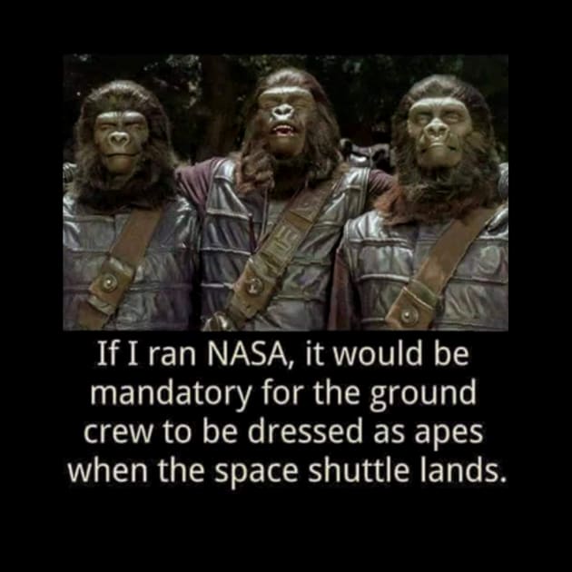 NASA Apes by Cloudcitysabers