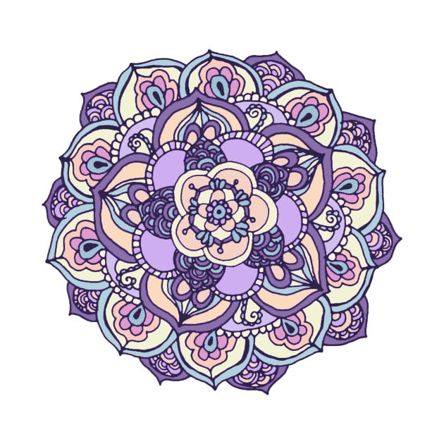 Purple Zentangle by tangerinetane