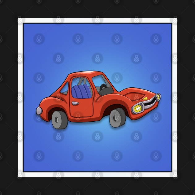 Cartoon Car by AdJohnson