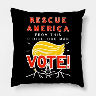 RESCUE AMERICA (Ghost Version) Pillow