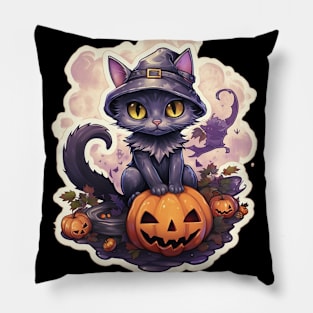 Cute Halloween Cat Pillow