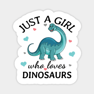 Just a Girl Who Loves dinosaurs Gift Magnet