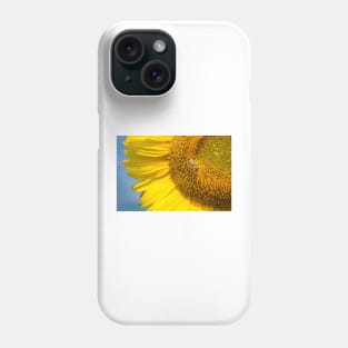 Sunflower with bee. Phone Case