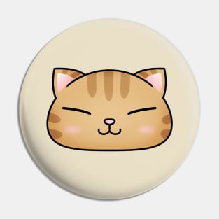 Cute Orange Cat Face Pin