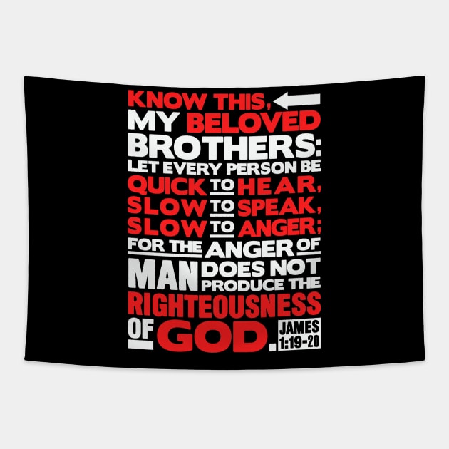 Know this my beloved brothers Tapestry by MonataHedd