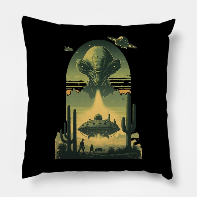 Alien Take Controls Pillow by vamarik