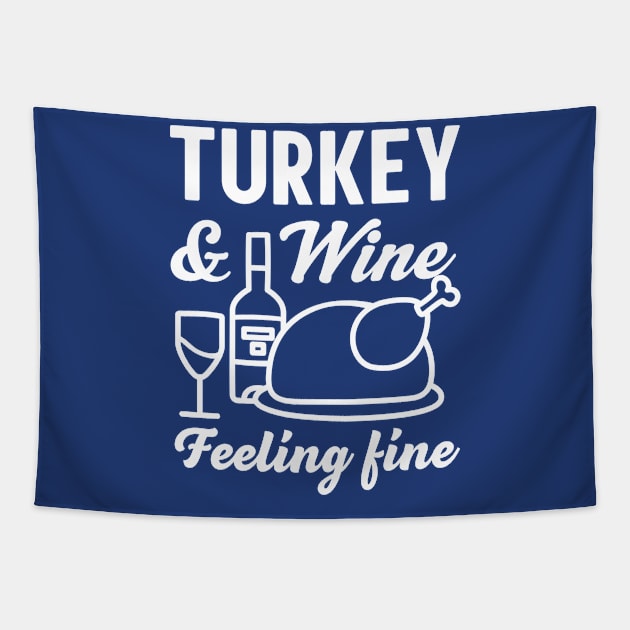 Turkey and Wine Feeling Fine Tapestry by Portals