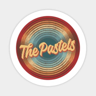 The Pastels Vintage Circle Magnet