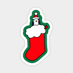 Christmas Stocking Penguin Magnet