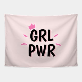 Grl pwr cute design Tapestry