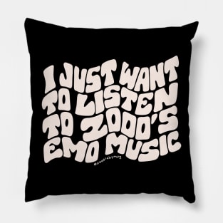 Emo Music Pillow