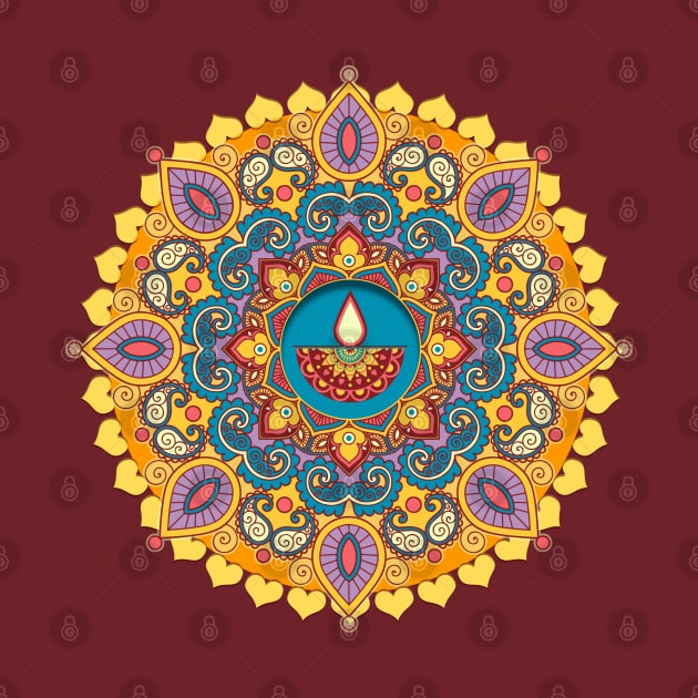 Mandala Diwali Lights by Peter Awax