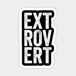 Extrovert - Distressed Typographic Gift Magnet